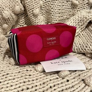 NWT Kate spade x Clinique makeup bag